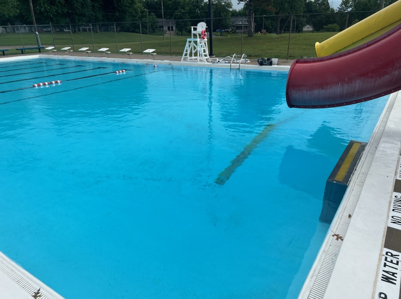 Outdoor Pool Slide